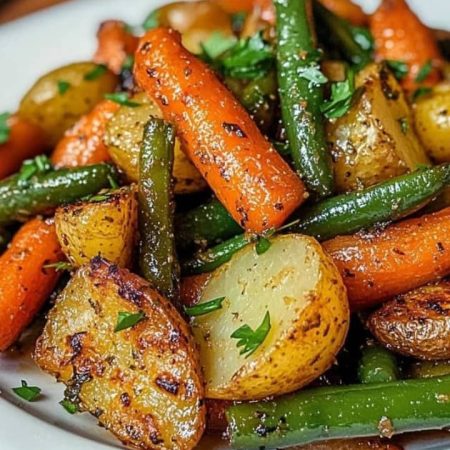 Garlic herb roasted Irish potatoes meal
